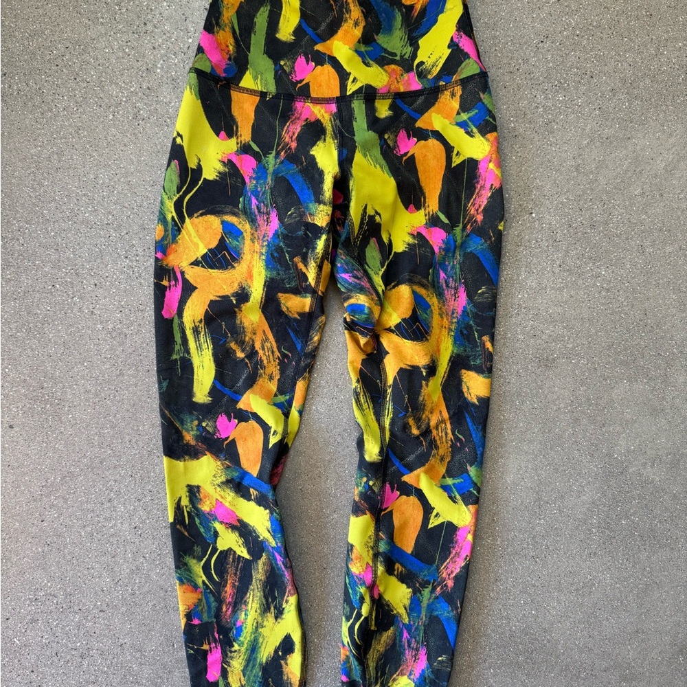 lululemon athletica Multicolor Abstract Leggings size 6
